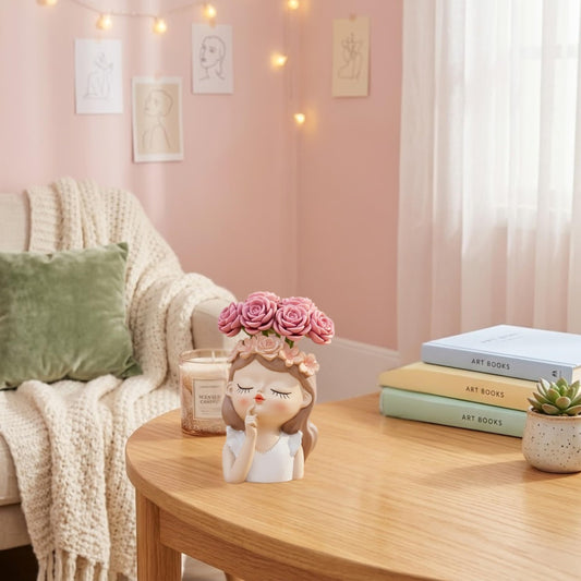 Cute Girl Planter Pot