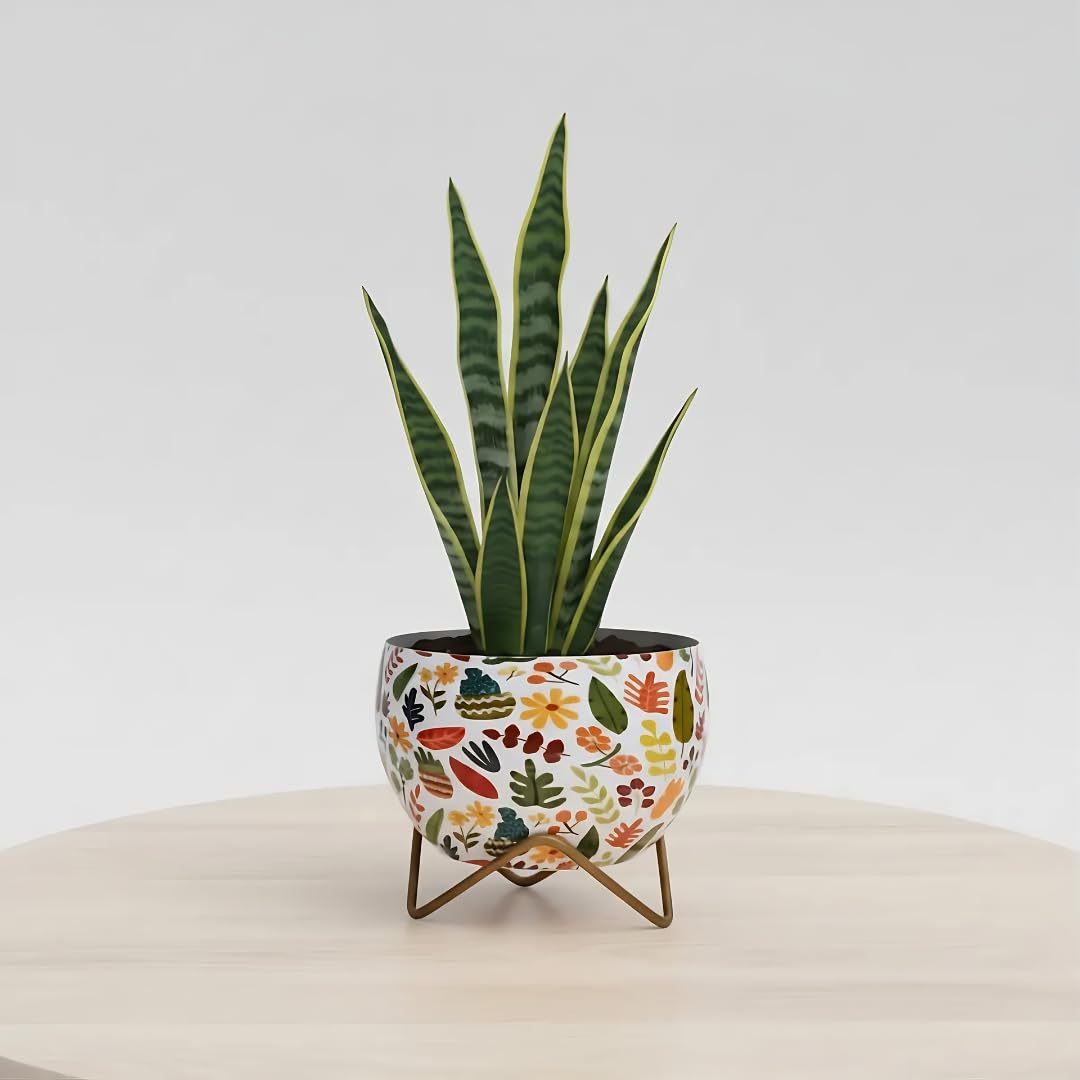 Floral design Pot with Stand