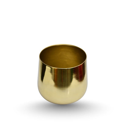 Luxury Tall Golden Metal Planter