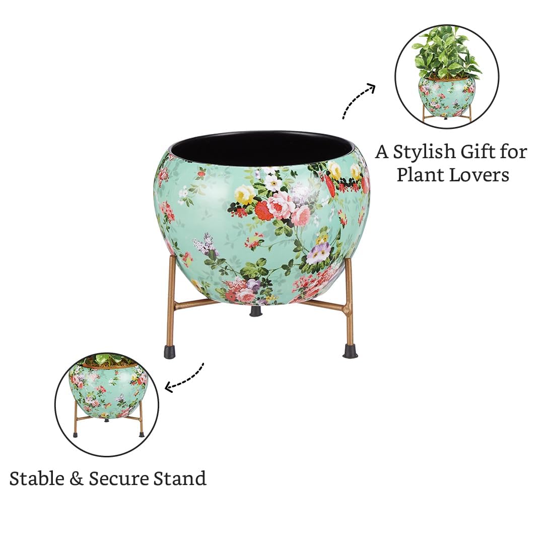 Floral design Pot with Stand