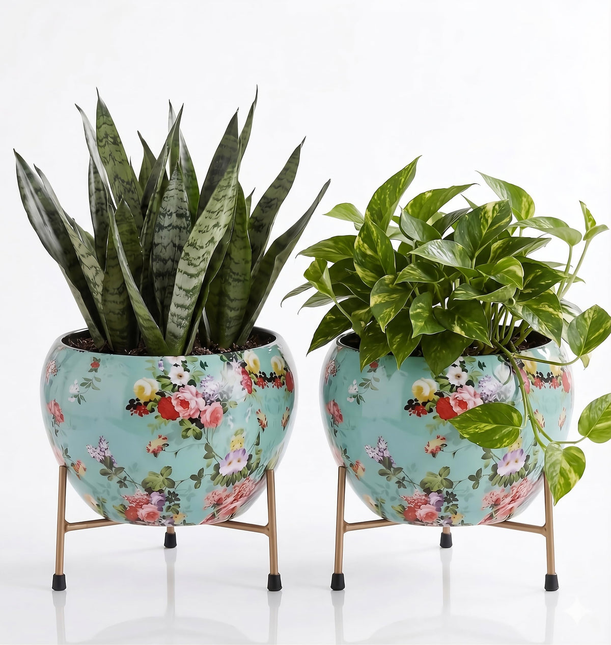 Floral design Pot with Stand