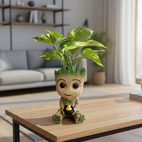 Groot Resin Planter & Pen Stand