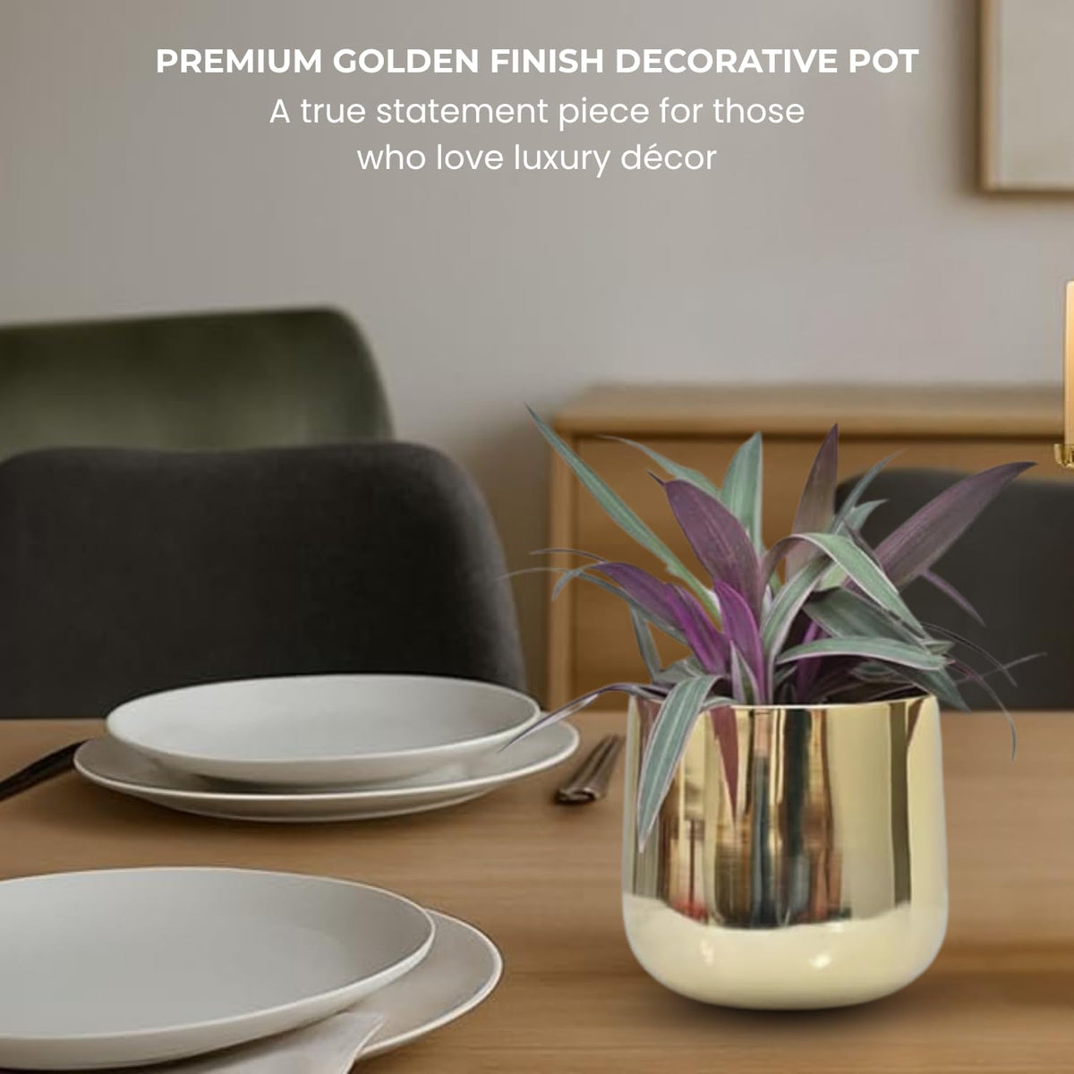 Luxury Big Golden Pot