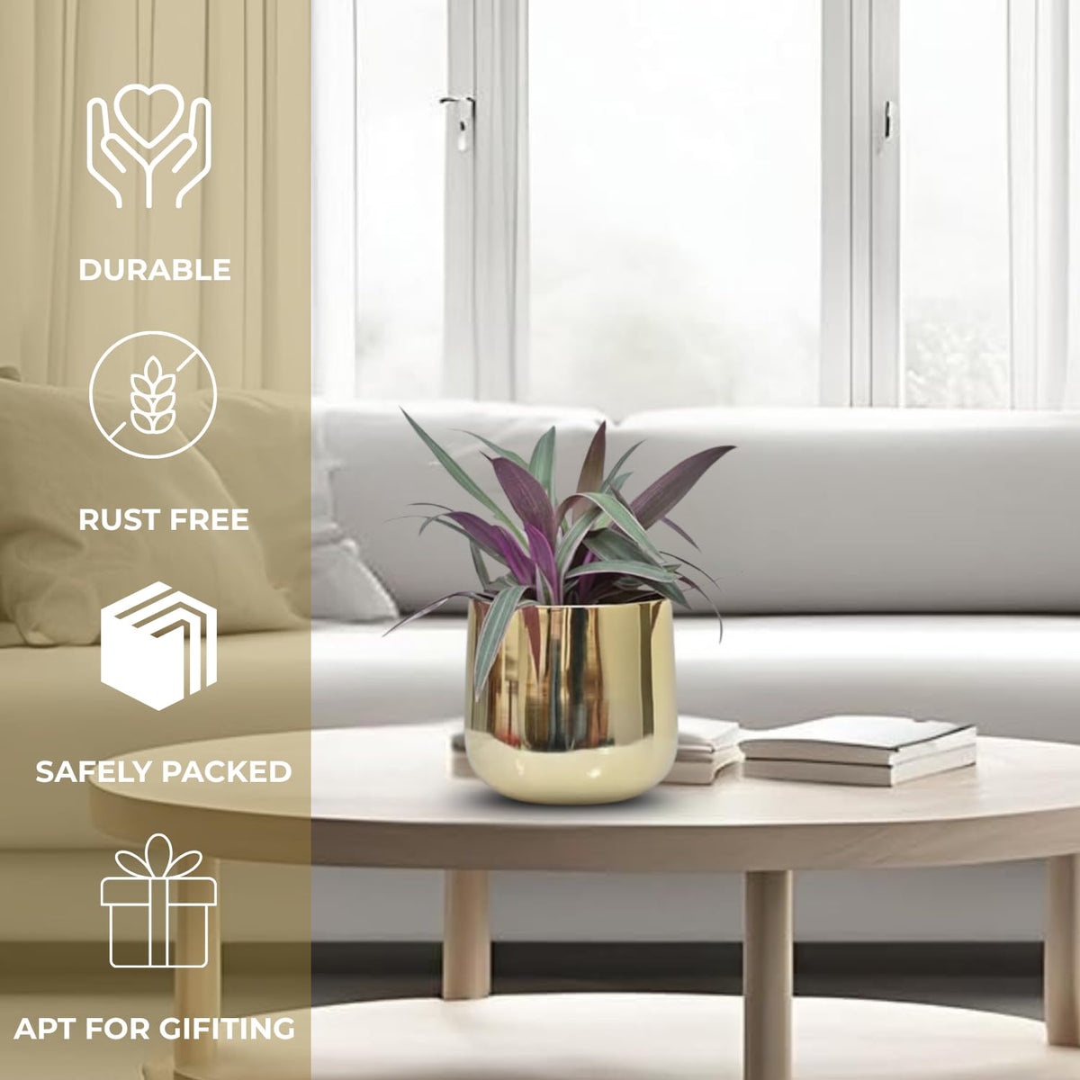 Luxury Big Golden Pot